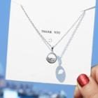 Half Hoop Necklace Silver - One Size