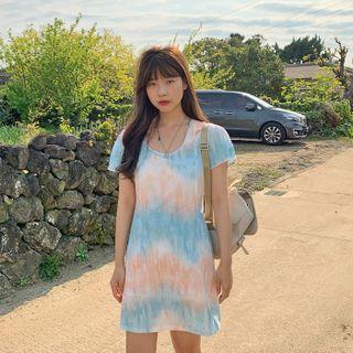 Tie-dye A-line Dress