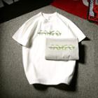 Frog Print Short-sleeve T-shirt