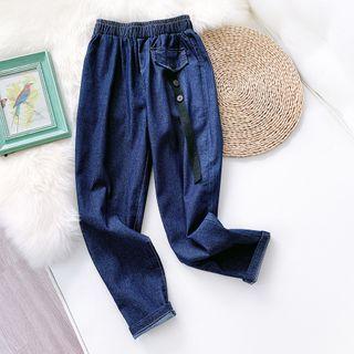 High-waist Cargo Harem Jeans