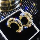 Open Hoop Statement Earring 1 Pair - As Shown In Figure - One Size