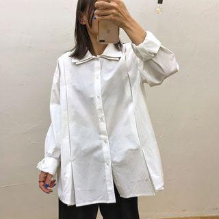 Long Sleeve Double Collar Shirt