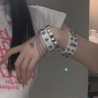 Studded Bracelet Silver - One Size