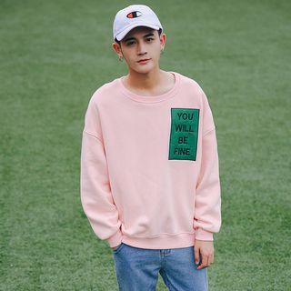 Embroidered Letter Sweatshirt