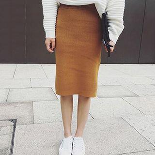 Plain Knit Skirt