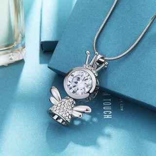 Rhinestone Angle Pendant