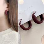 Matte Hoop Earring