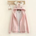 Deer Accent Hooded Jacket