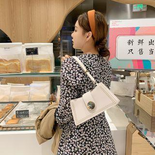 Plain Studded Shoulder Bag