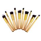 Gold Make-up Brush Set (10pcs)