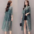 Floral Lace-up Jacket