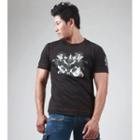 Angel Print Muscle-fit T-shirt