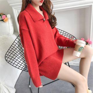 Collared Long Sweater