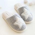 Star Embroidered Slippers