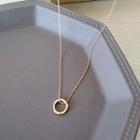 Hoop Pendant Necklace 1 Pc - Necklace - One Size