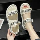 Platform Checkerboard Sandals