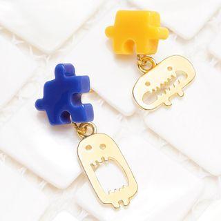 Non-matching Puzzle & Monster Dangle Earring