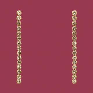 Alloy Dangle Earring 1 Pair - S925 - Silver - Ear Stud Earring - Gold - One Size