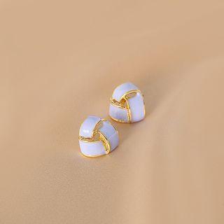 Glaze Alloy Earring 1 Pair - Light Blue - One Size