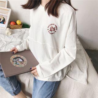 Long-sleeve Print Sweatshirt