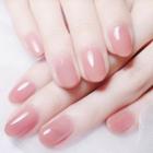 Plain Faux Nail Tips 547 - Glue - Pink - One Size