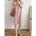 Short-sleeve Crew Neck T-shirt Dress