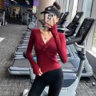 Sport V-neck Long-sleeve T-shirt