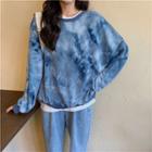 Tie-dyed Loose-fit Pullover
