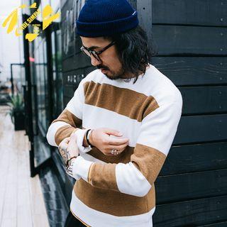 Striped Long-sleeved Sweater