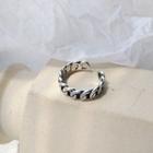 Twisted Open Ring 1 Pc - Ring - Silver - One Size