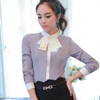 Ruffled Blouse / Dress Pants / Pencil Skirt
