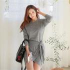 Tie-side Mini T-shirt Dress