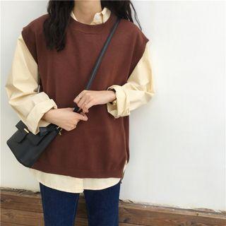 Plain Round Neck Vest