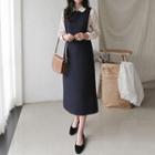 Slit-back Jumper Dress