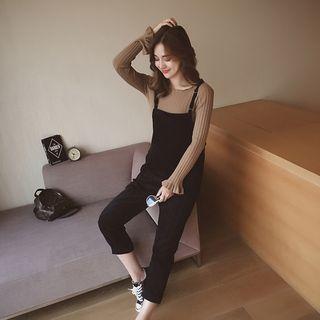 Corduroy Spaghetti Strap Dungaree