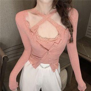 Set: Halter Neck Top + Jacket