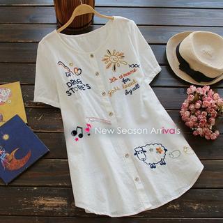 Embroidered Long Blouse