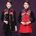 Floral Embroidered Vest