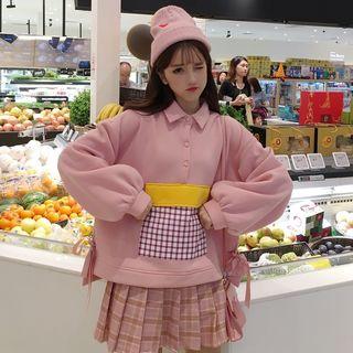 Pocket Detail Polo Pullover