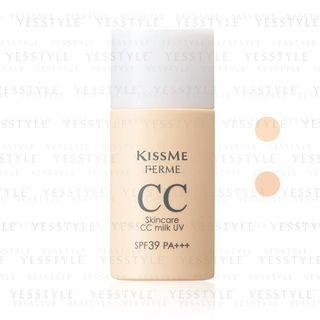 Isehan - Kiss Me Ferme Skincare Cc Milk Uv Spf 39 Pa+++ - 2 Types