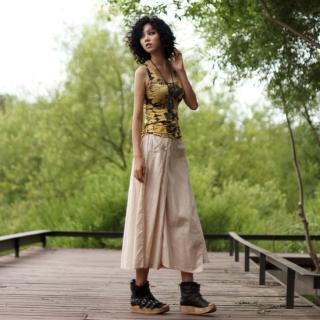 Wrapped Maxi Skirt