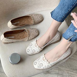 Low-heel Perforated Flats