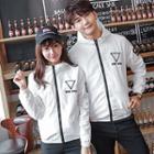 Couple Matching Printed Hooded Jacket