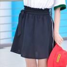 Plain Stripe Mini Skirt