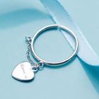 Heart Drop 925 Sterling Silver Ring