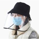 Plain Bucket Hat / Baseball Cap With Transparent Protection Face Shield