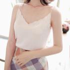 V-neck Scallop-edge Camisole Top