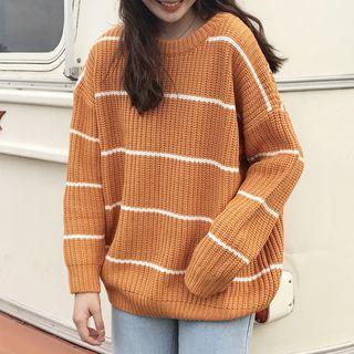Chunky Knit Sweater Tangerine - One Size