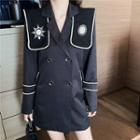 Sailor Collared Double-breasted Dress