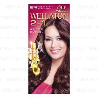 Wella - Wellation 2 + 1 Milky Hair Color (#6pb) 1 Set